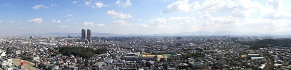 東面のパノラマ写真