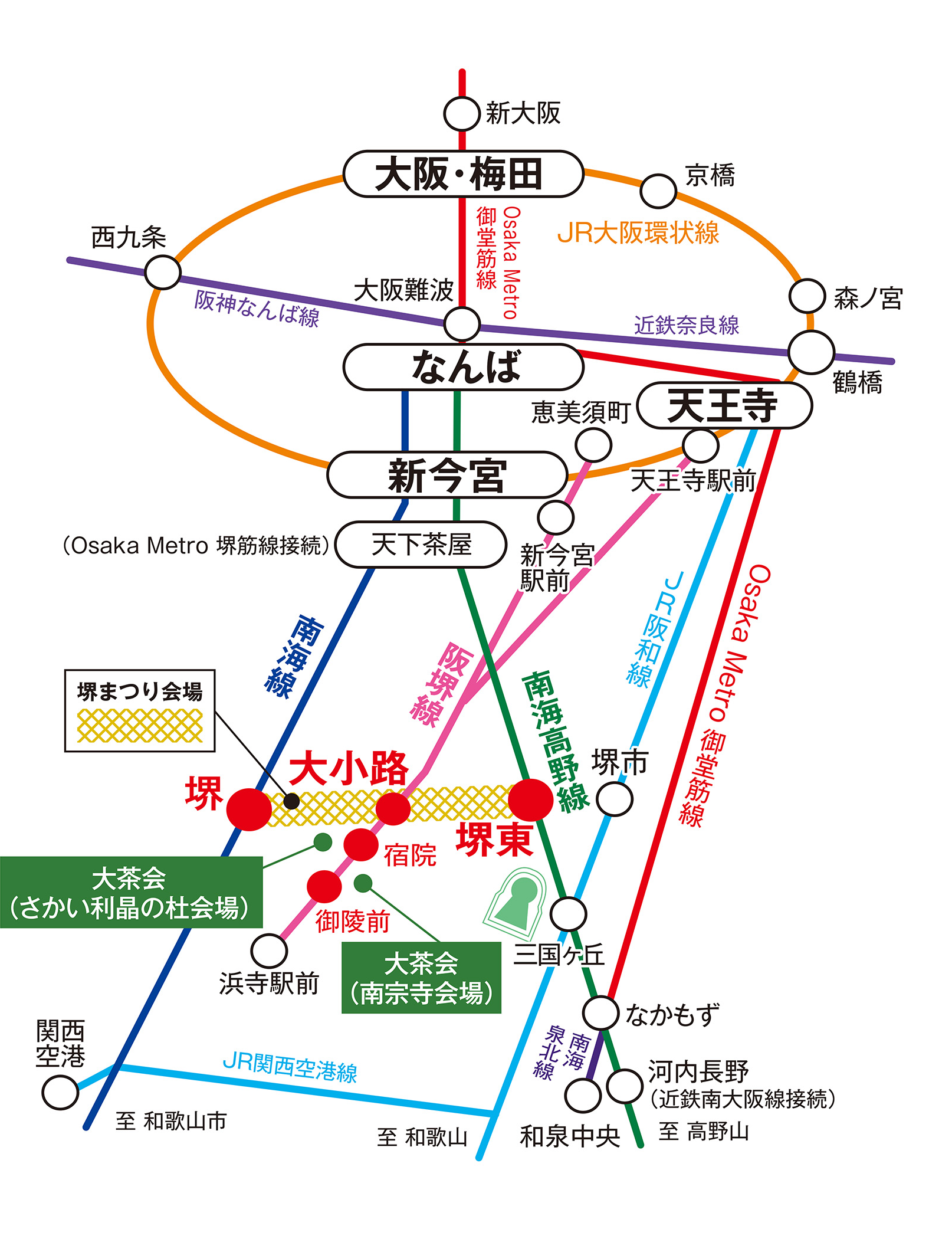 堺まつりへの電車でのアクセス